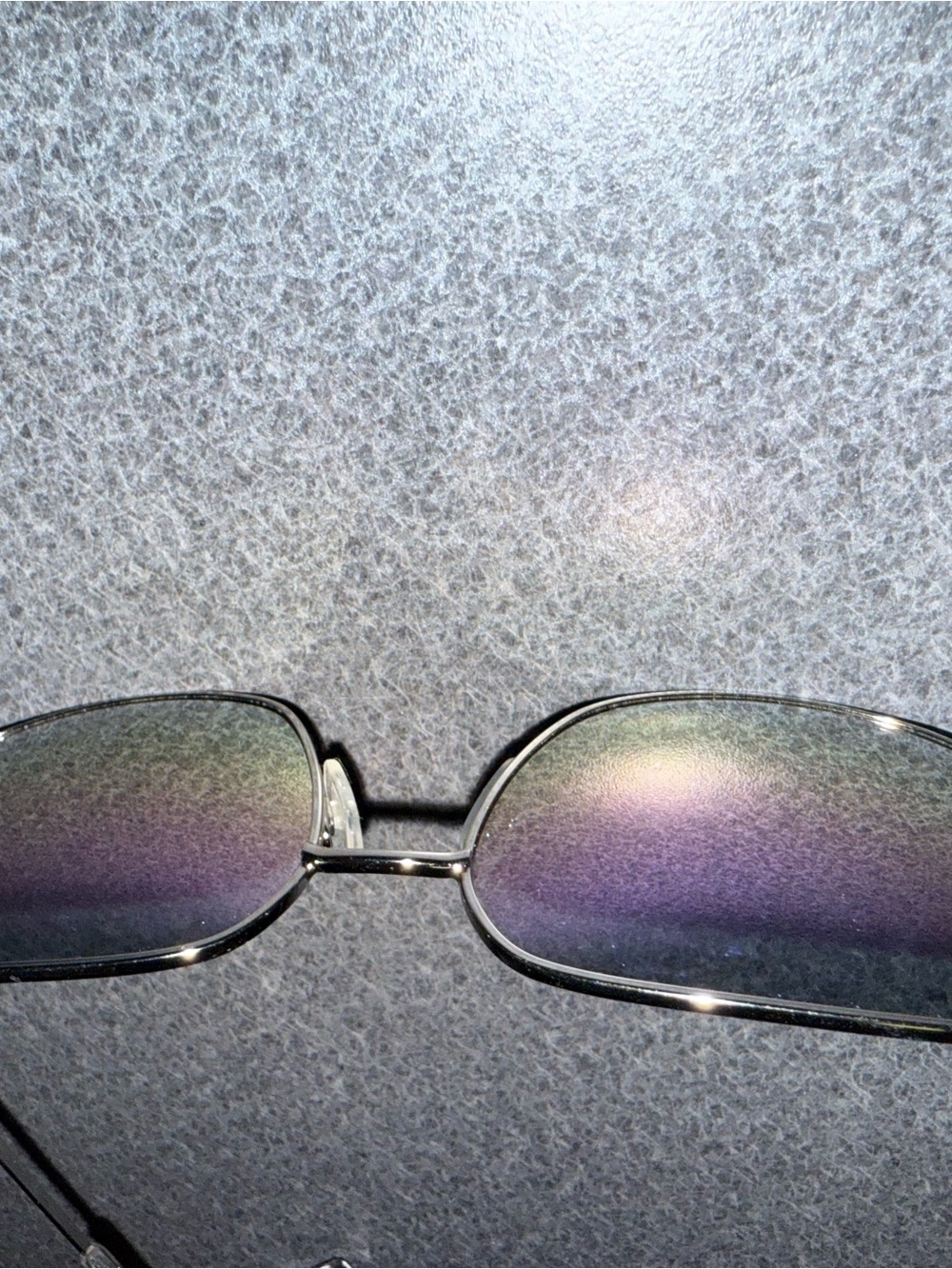 Swarovski Blue Silver Rimless Sunglasses - Picture 9 of 13